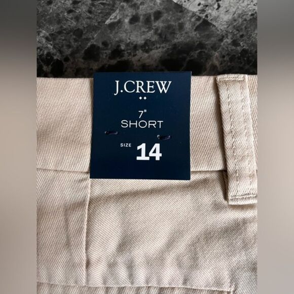 J Crew Plus Size 14 Chino 7" Short Women's Classic 100% Cotton Beach Khaki $59 - Picture 4 of 9